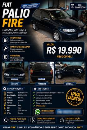 FIAT PALIO 1.0 MPI FIRE 8V GASOLINA 2P MANUAL FIAT PALIO 1.0 MPI FIRE 8V GASOLINA 2P MANUAL